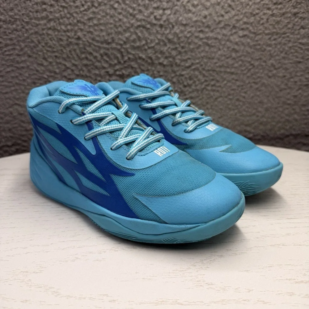 Puma Lamelo Ball ROTY 'Rookie Of The Year' Blue Teal Sneakers Preschool Size 3C